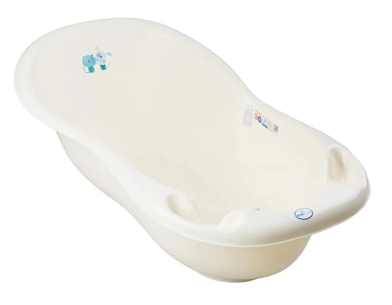 TEGA PK-005 ODPŁYW-102 Wanna Duża 102 cm LUX Pies I Kot Z Odpływem WYPRZEDAŻ - Żółty