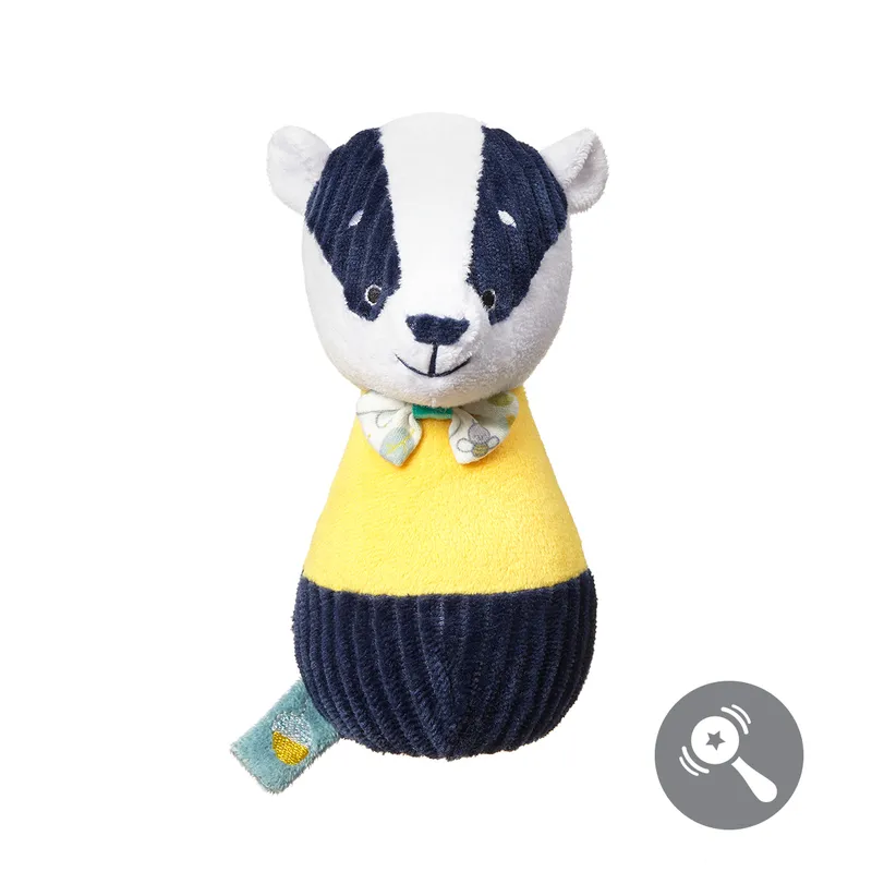 B.O.1437 Zabawka Edukacyjna-Pluszowe Kręgle BADGER EDMUND FRIENDS+ 2 Kubki Do Mycia Głowy GRATIS!