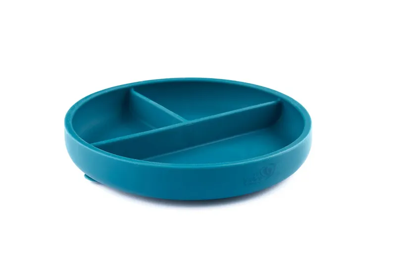BinW 01297 Talerz Silikonowy Z Podziałką Ocean Blue