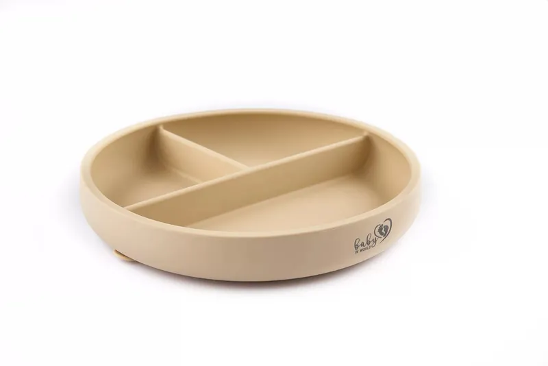 BinW 01295 Talerz Silikonowy Z Podziałką Sand