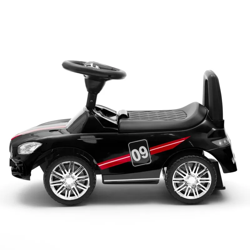 BABY MIX 45832 Dziecięcy Jeździk Z Dźwiękiem RACER - Czarny
