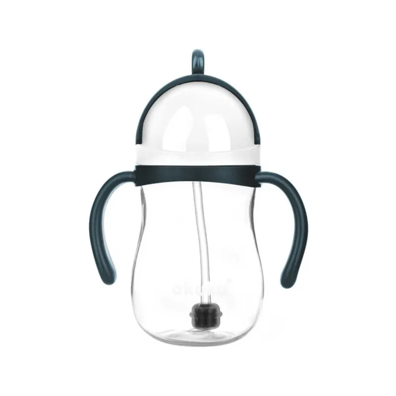 AKUKU A0166 Bidon Ze Słomką Z Odważnikiem Blue/Grey