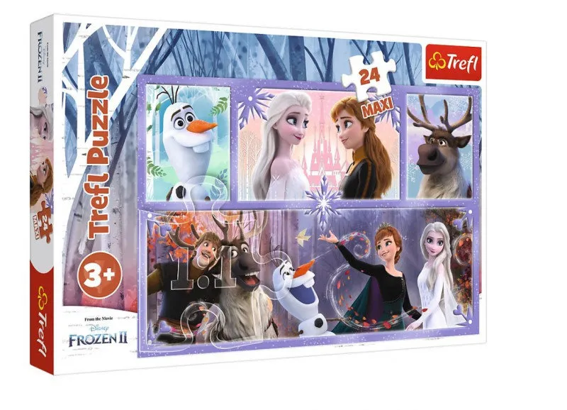 TREFL 14345 Puzzle 24 MAXI Świat Pełen Magii DISNEY Frozen