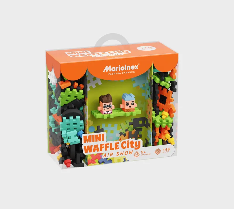 MARIOINEX 904237 Klocki Waffle Mini-Pokaz Lotniczy