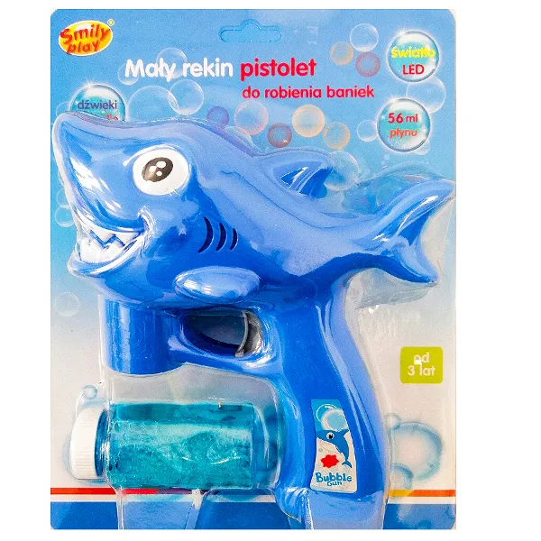 SMILY PLAY SP83779 Mały Rekin Pistolet Do Robienia Baniek