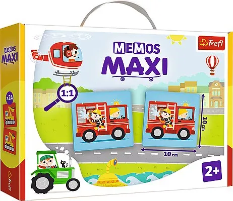 TREFL 02267 Gra Memos Maxi Pojazdy