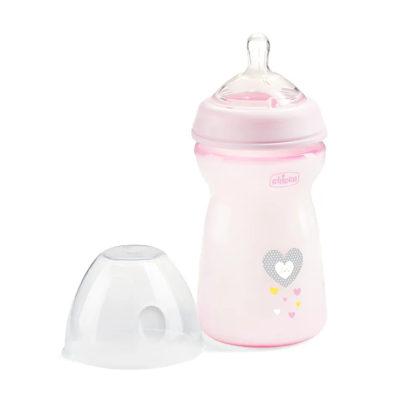 CHICCO 00081335100000 Butelka NF Plastikowa 6M+ 330 ml Girl