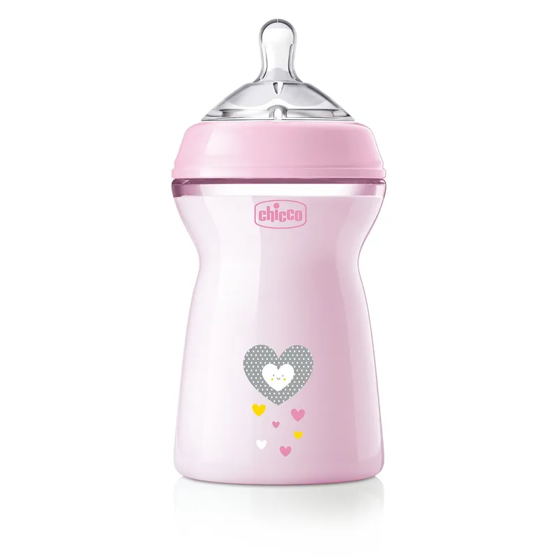 CHICCO 00081335100000 Butelka NF Plastikowa 6M+ 330 ml Girl
