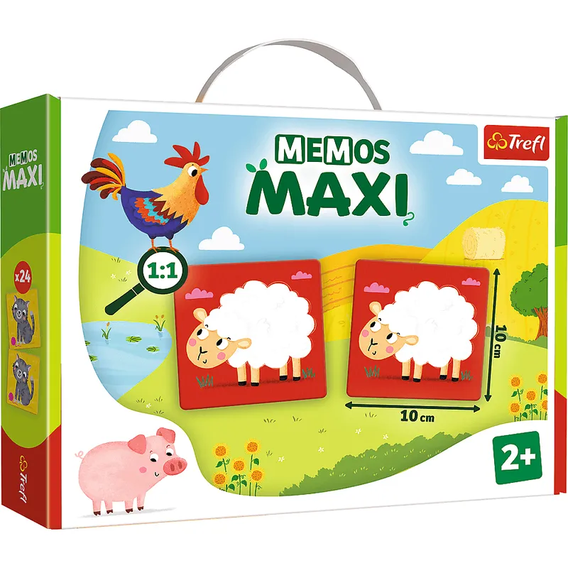 TREFL 02266 Gra Memos Maxi Zwierzęta Na Farmie