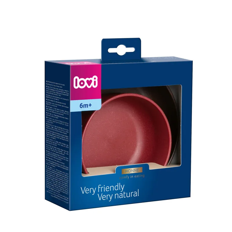 LOVI 21/531 Miseczki Dla Niemowląt 2 szt Tamarillo - Czerwony