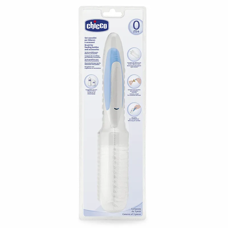 CHICCO 00069189200000 Zestaw Szczotek Do Mycia Akcesoriów