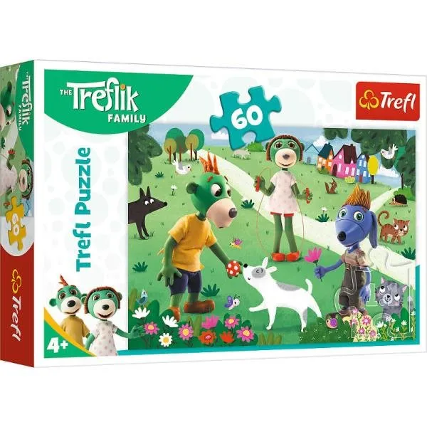 TREFL 17377 Puzzle 60 Radosny Dzień Treflików