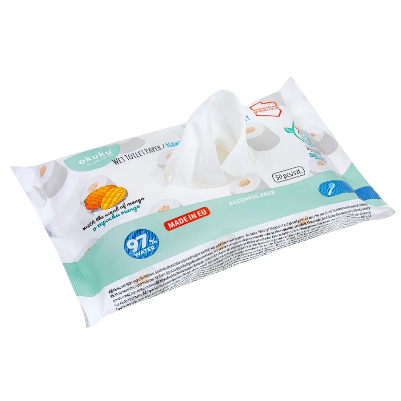 AKUKU A0030 Nawilżany Papier Toaletowy 50 szt