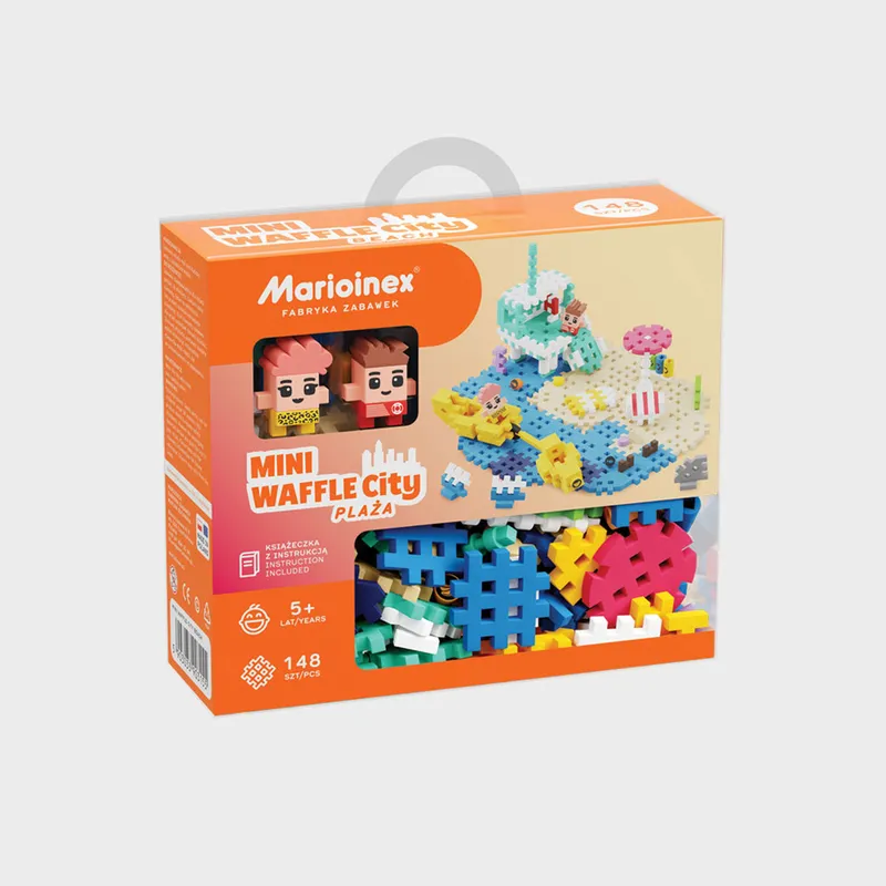 MARIOINEX 903155 Klocki Waffle Mini - Plaża 148 el