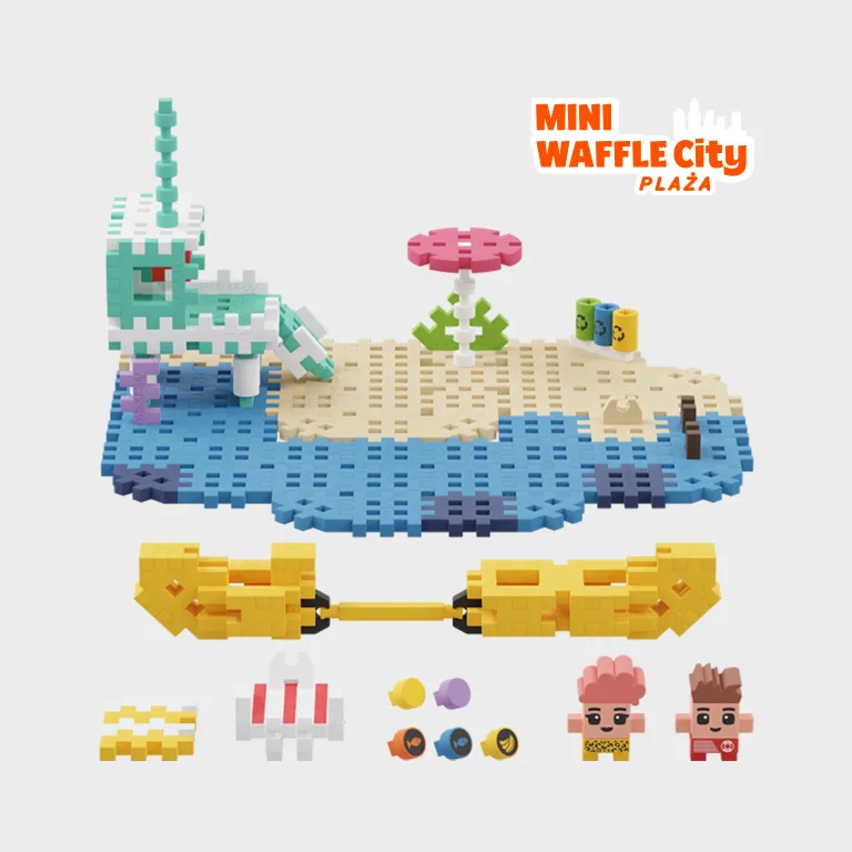 MARIOINEX 903155 Klocki Waffle Mini - Plaża 148 el