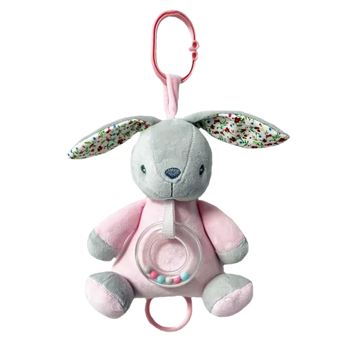 AXIOM 9194 Pozytywka Króliczek 18 cm - Różowy