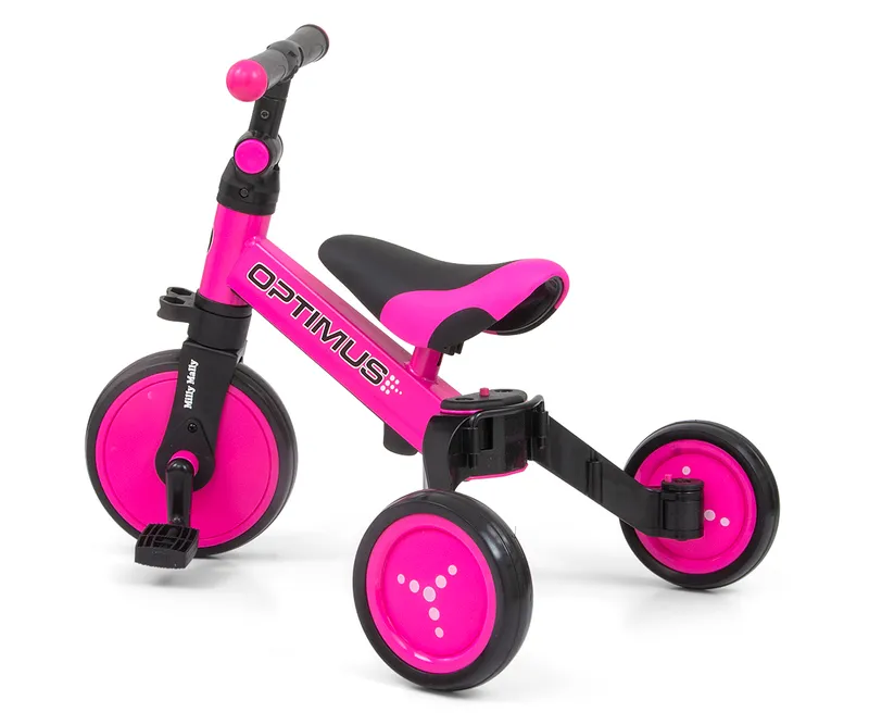 MILLY MALLY Rowerek 3w1 OPTIMUS - Różowy