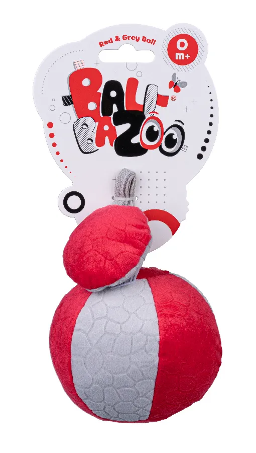 BALIBAZOO BB 80304 Piłeczka - Czerwono-Szara