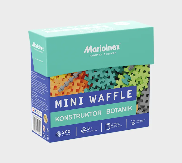MARIOINEX 904275 Mini Waffle - Konstruktor 200 el. Botanik