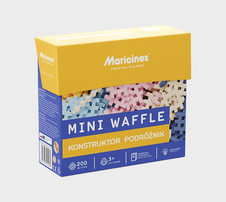 MARIOINEX 904282 Mini Waffle - Konstruktor 200 el. Podróżnik
