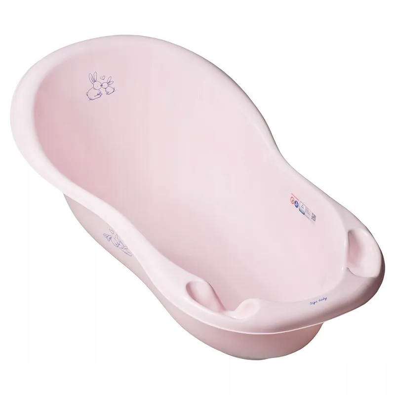 TEGA KR-005-104 Wanna Dziecięca 102 cm LUX KRÓLICZKI Z Odpływem J.różowy