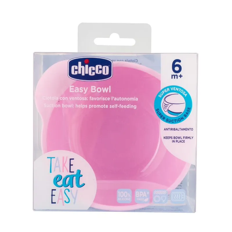 CHICCO 00010221100000 Miseczka Silikonowa Girl