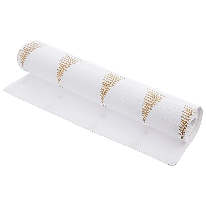 Bieżnik Na Stół Bawełniany Świąteczny 130 x 32 cm Choinka MEBLIVA - Biały