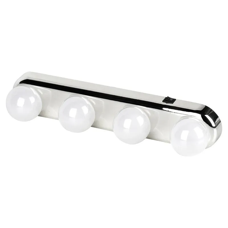 Lampki Na Lustro 4 LED Na Przyssawki 30,5 cm MEBLIVA