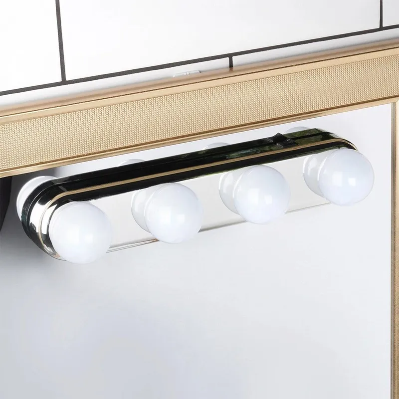 Lampki Na Lustro 4 LED Na Przyssawki 30,5 cm MEBLIVA