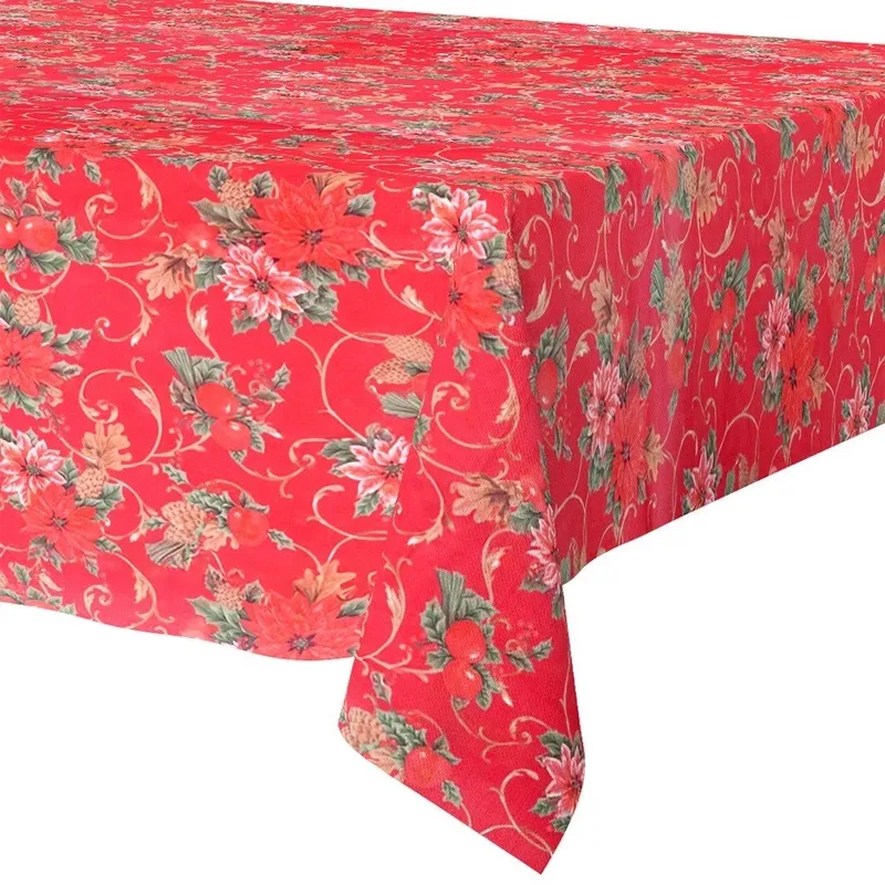 Obrus Świąteczny Plamoodporny 180 x 130 cm EXCELLENT MEBLIVA - Czerwony