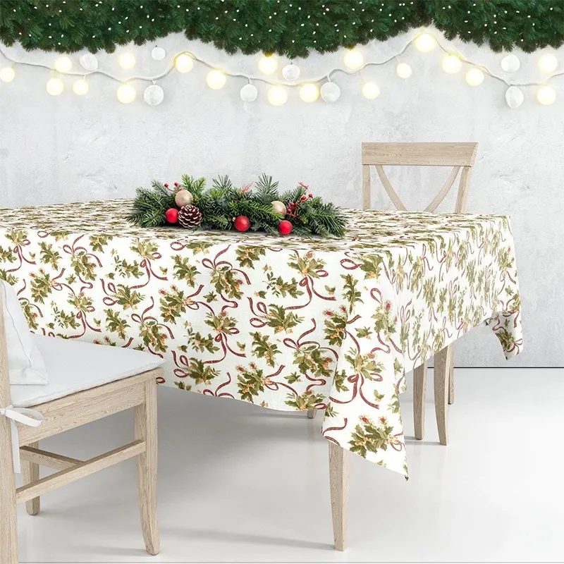 Obrus Świąteczny Plamoodporny 180 x 130 cm EXCELLENT MEBLIVA - Kremowy
