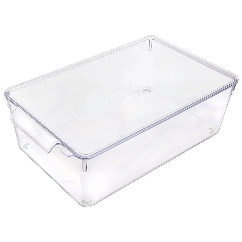 Pojemnik Do Lodówki Z Pokrywką 32,5 x 20 x 10,5 cm Przezroczysty MEBLIVA