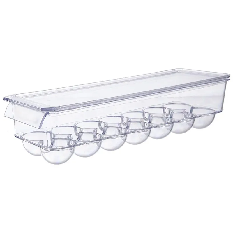 Pojemnik Na Jajka Z Pokrywką Przezroczysty 14 szt. 36 x 10,5 x 8,5 MEBLIVA