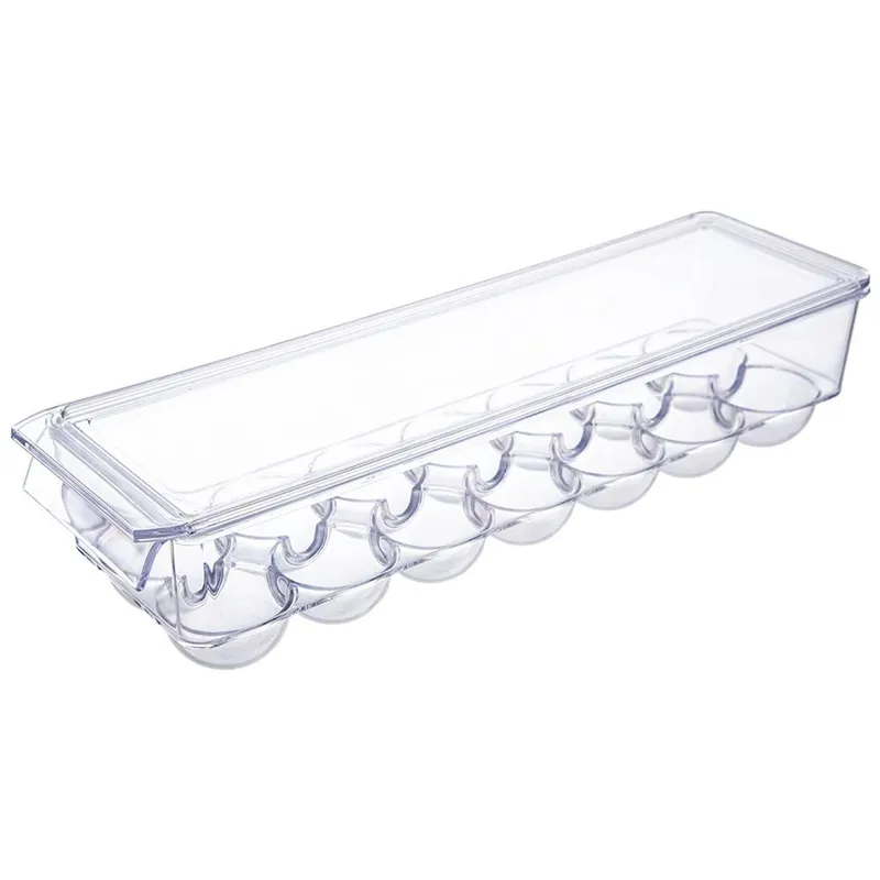 Pojemnik Na Jajka Z Pokrywką Przezroczysty 14 szt. 36 x 10,5 x 8,5 MEBLIVA