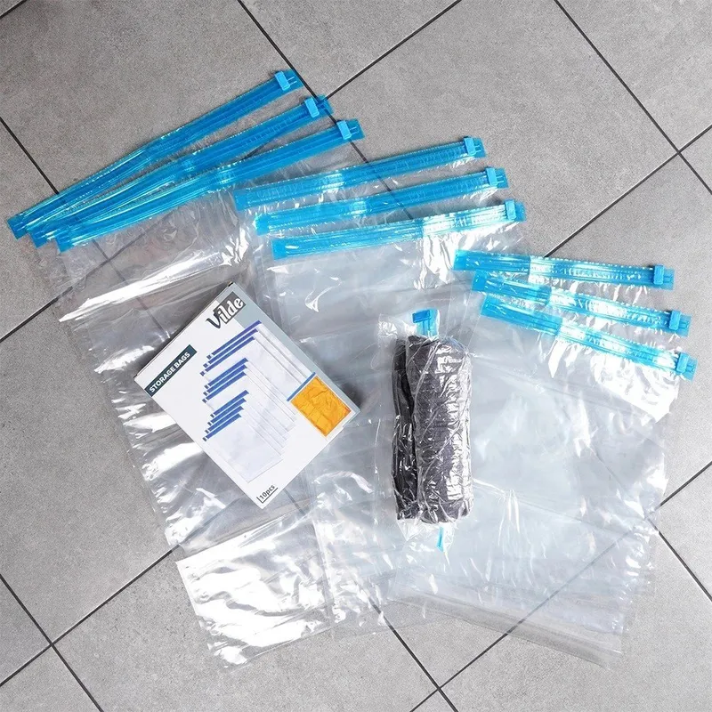 Worki Próżniowe Na Ubrania 10 szt Podróżne Różne Rozmiary MEBLIVA