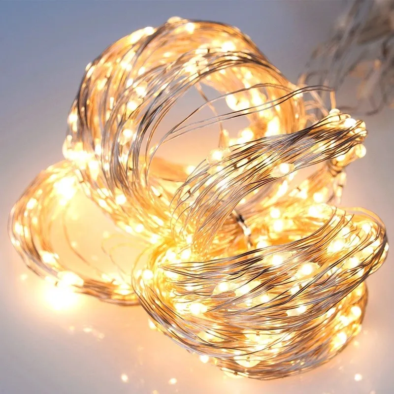 Kurtyna Świetlna 300 LED 3 m Z Pilotem Ciepła Barwa USB MEBLIVA