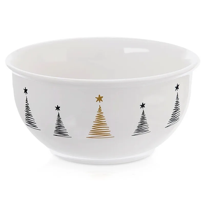Miseczka Porcelanowa CHOINKA 13,5 cm 560 ml Do Zmywarki I Mikrofali MEBLIVA