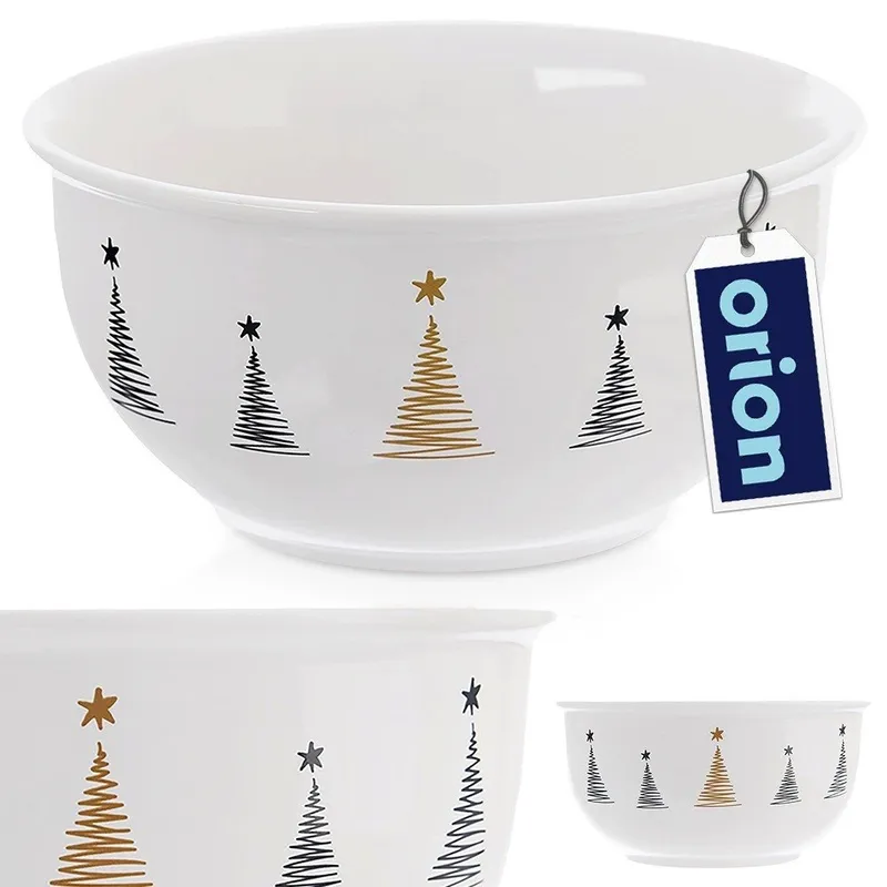 Miseczka Porcelanowa CHOINKA 13,5 cm 560 ml Do Zmywarki I Mikrofali MEBLIVA