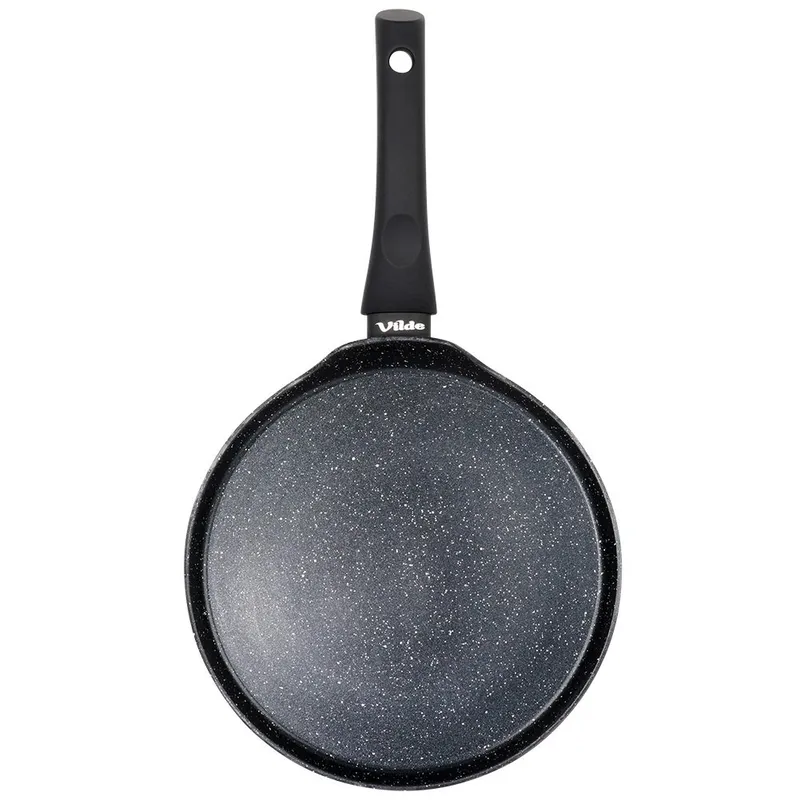 Patelnia Do Naleśników Granitowa 24 cm Black Line Indukcja MEBLIVA