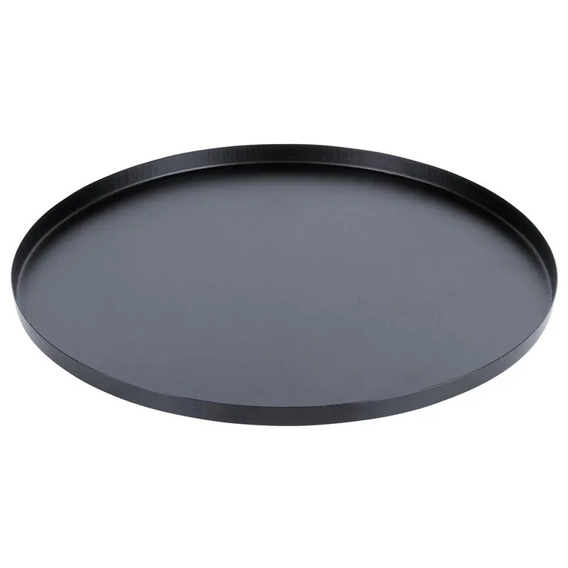 Podstawka Pod Kompozycje Okrągła Metalowa 30 cm Czarna Matowa MEBLIVA