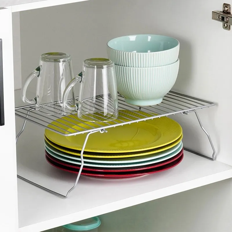 Półka Kuchenna Metalowa Składana 37 x 21 cm SG Organizator MEBLIVA - Szara