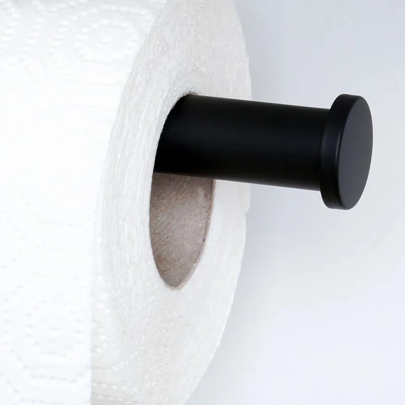 Wieszak Na Ręcznik Papierowy Stal Nierdzewna 33,5 cm MEBLIVA - Czarny