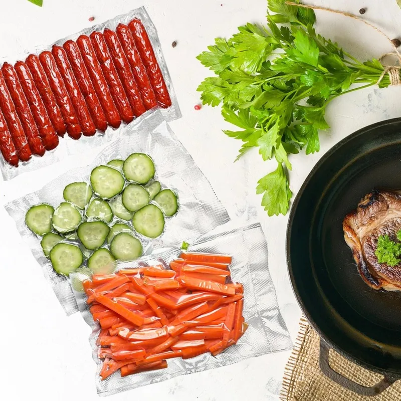 Worki Do Zgrzewarki Próżniowej 20 szt. Sous-Vide 29,5 x 19,5 cm MEBLIVA