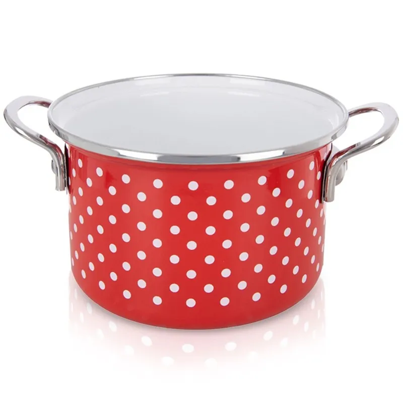 Garnek Emaliowany TECKA 18 cm, 2 l MEBLIVA
