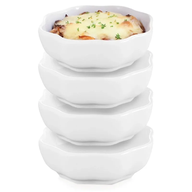 Miseczki Na Przekąski Ceramiczne 7,5 cm, 50 ml 4 szt. MEBLIVA