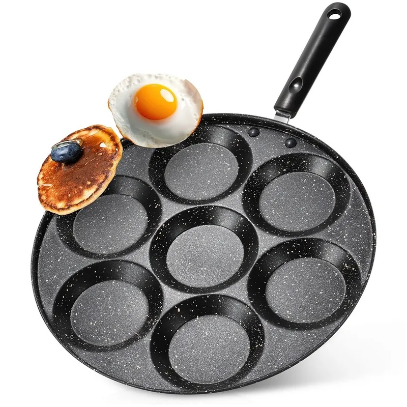 Patelnia Do Jajek Granitowa 7 Otworów 30 cm Basic Line MEBLIVA
