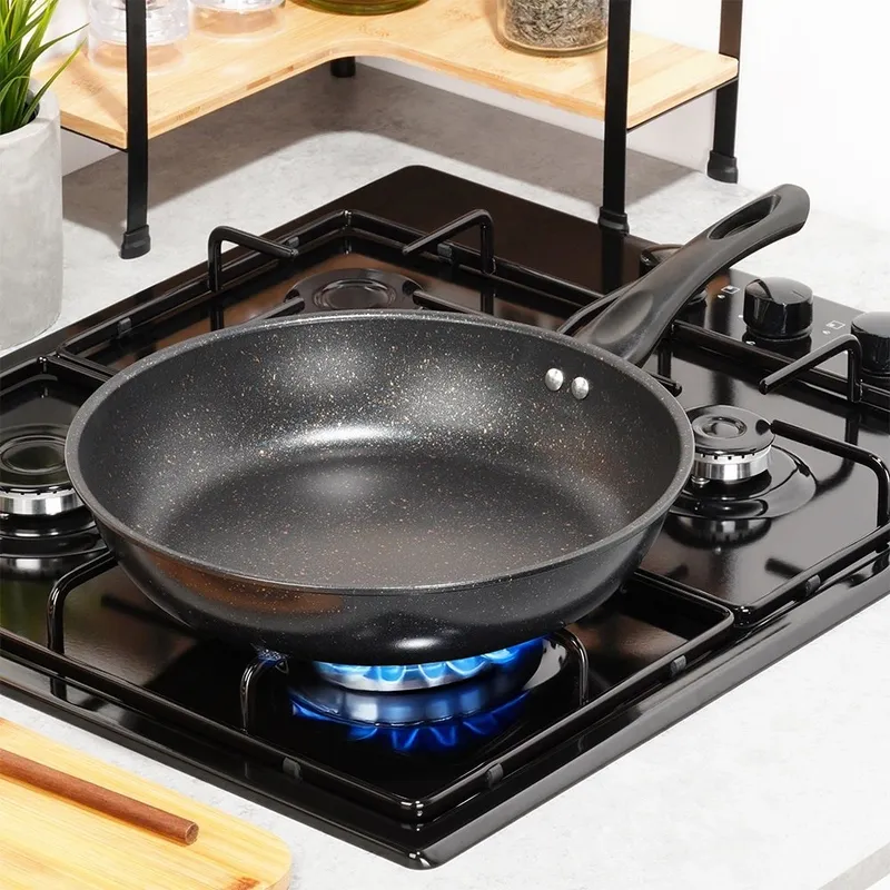 Patelnia Granitowa Głęboka 3 l 28 cm Basic Line Nieprzywierająca MEBLIVA