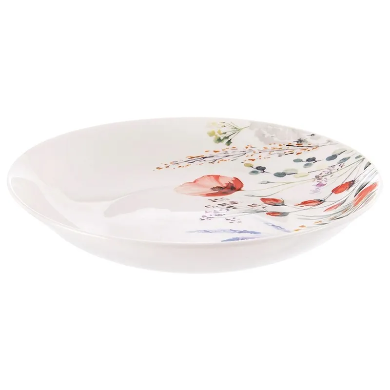 Talerz Obiadowy Głęboki Porcelanowy MAKI 600 ml Zmywarka MEBLIVA