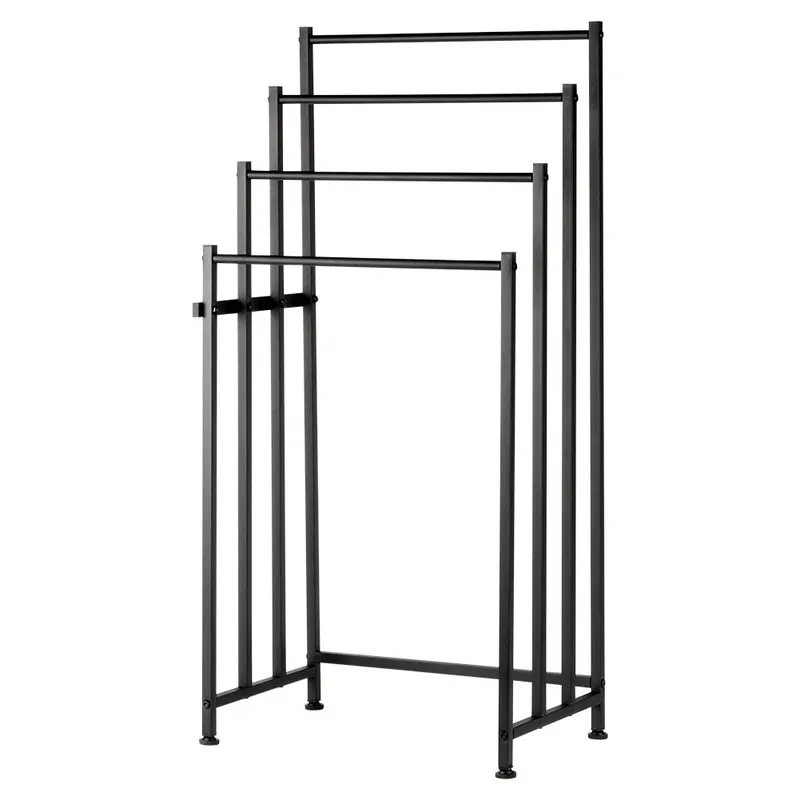 Wieszak Na Ręczniki Stojący Metalowy LOFT 4 Poprzeczki 94,5 cm MEBLIVA