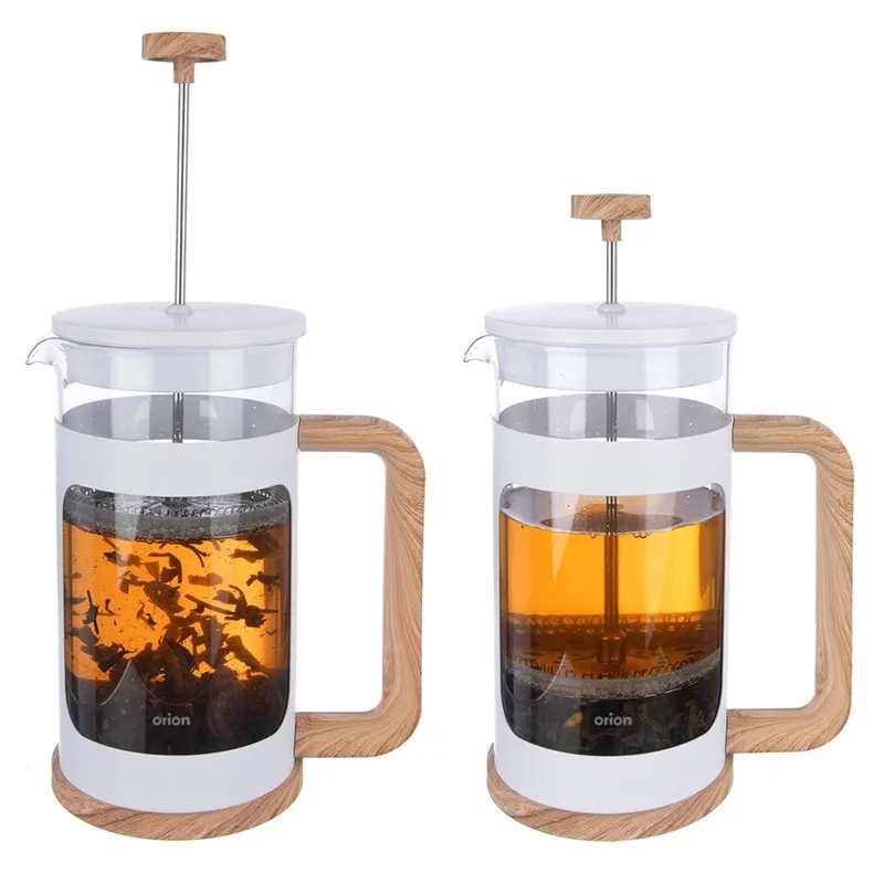 Zaparzacz Tłokowy 650 ml WHITELINE French Press Szkło Tłok MEBLIVA